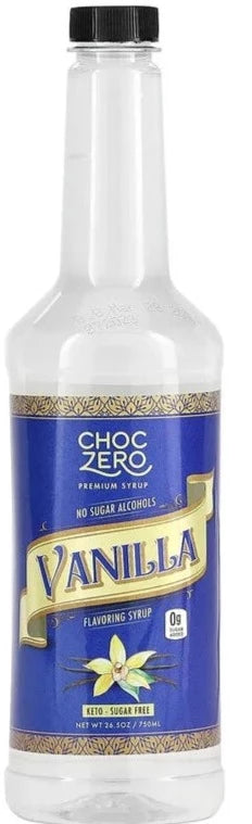 Choczero Keto Sugar Free Vanilla Flavoring Premium Syrup 750 Ml Mom It Keto Go