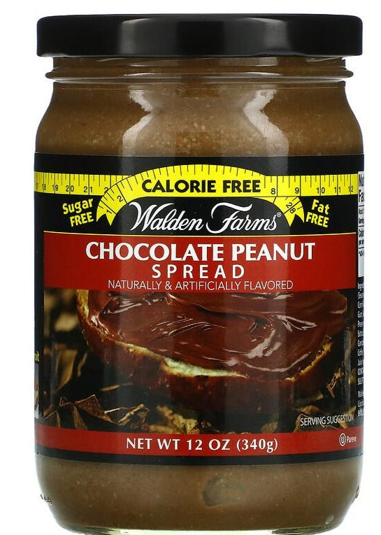 Walden Farms, Chocolate Peanut Spread - Sugar Free - Calorie Free, 340 g - Mom it KeTo Go