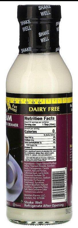 Walden Farms, Sugar Free, Non Diary, Coffee Creamer, 355 ml - Mom it KeTo Go